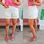 Short Blanco Perforado